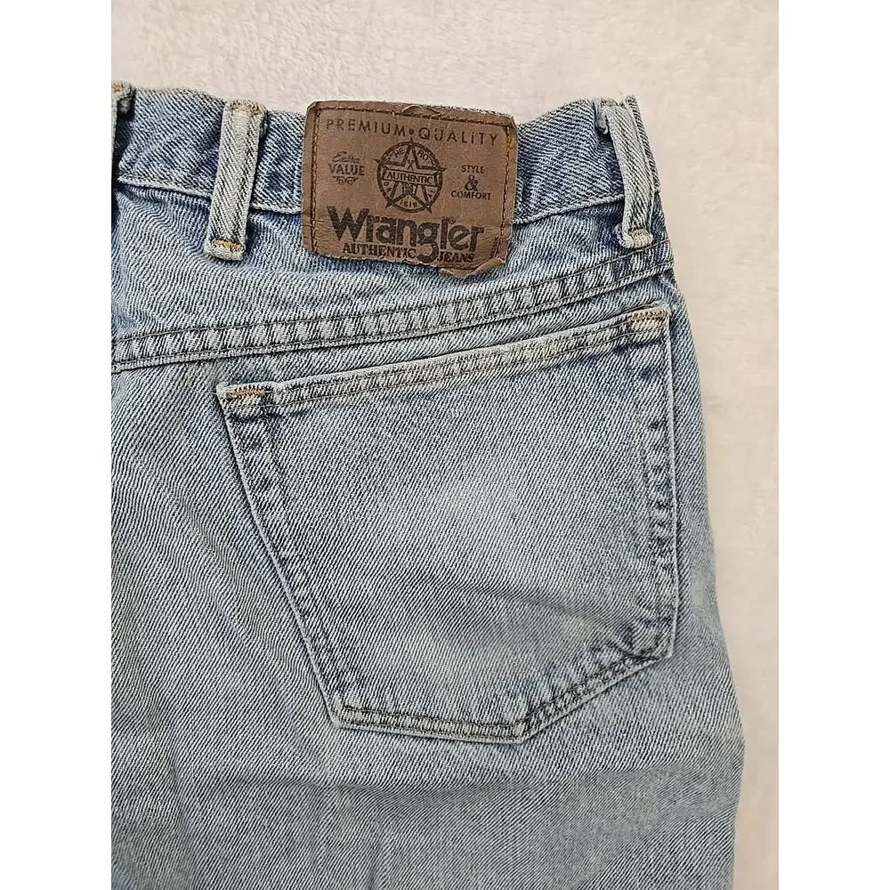Wrangler Vtg 90s Authentic Western Denim Shorts Mens Sz 36 Jorts Workwear USA